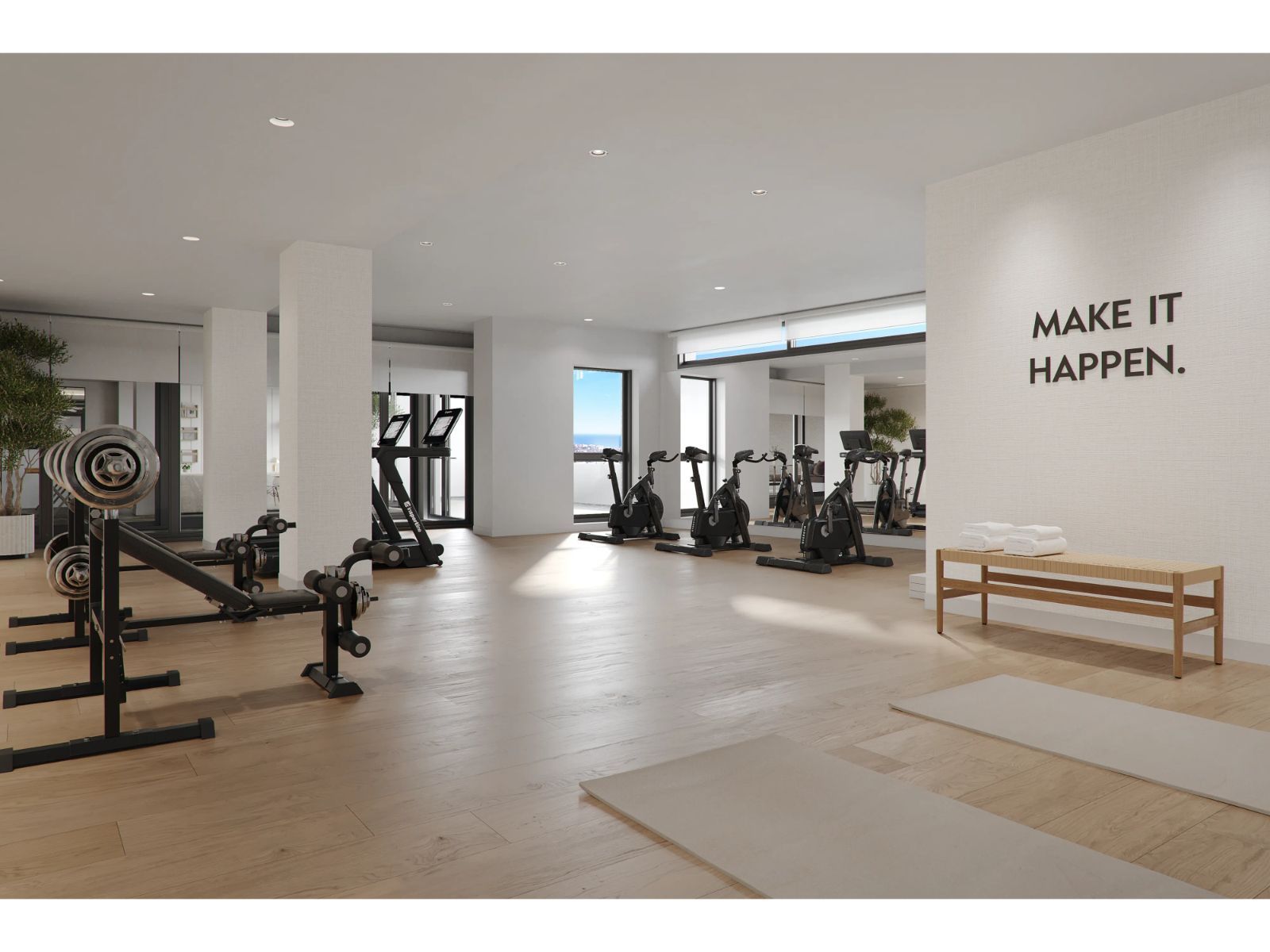 11 modern home gym with ocean view